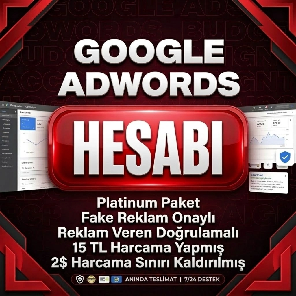 Google Adwords Hesabı | 2$ Sınır Yok Platinum Hesap Paketi